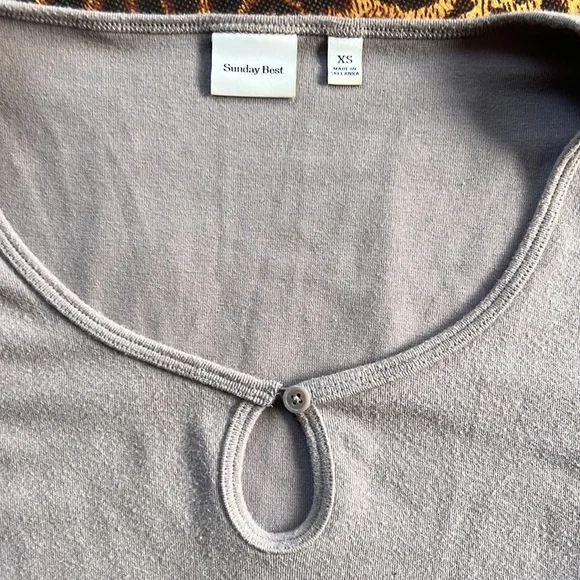 Aritzia Sunday best lavender long sleeve - Picture 2 of 4